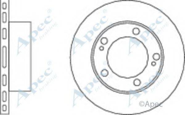 APEC BRAKING DSK2728 гальмівний диск