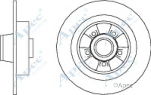 APEC BRAKING DSK2825 гальмівний диск