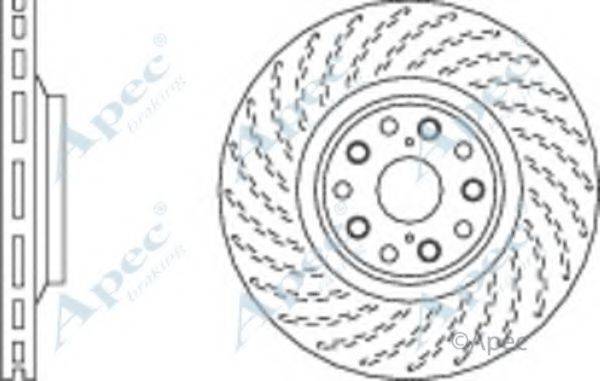 APEC BRAKING DSK2827 гальмівний диск