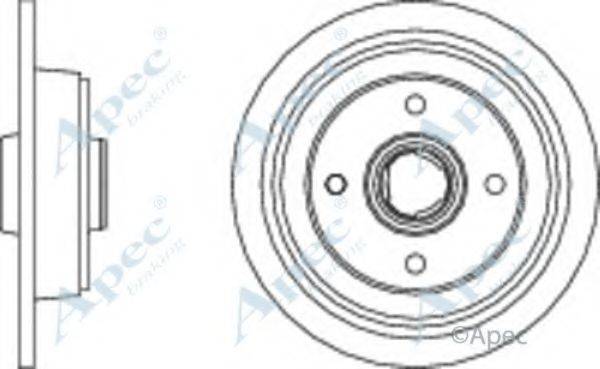 APEC BRAKING DSK285 гальмівний диск