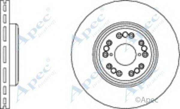 APEC BRAKING DSK320 гальмівний диск