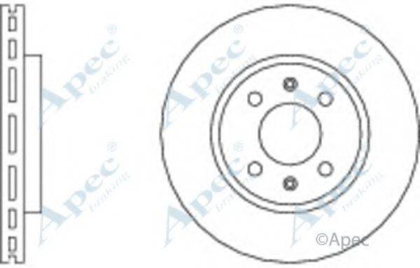 APEC BRAKING DSK573 гальмівний диск