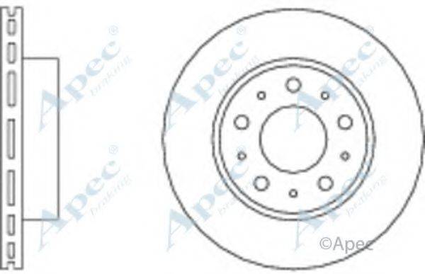 APEC BRAKING DSK621 гальмівний диск