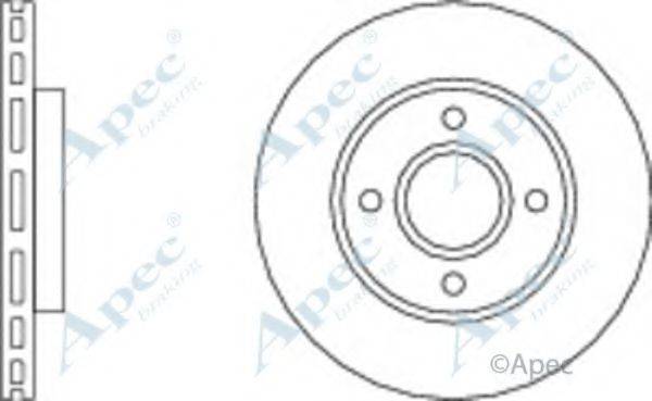 APEC BRAKING DSK815 гальмівний диск