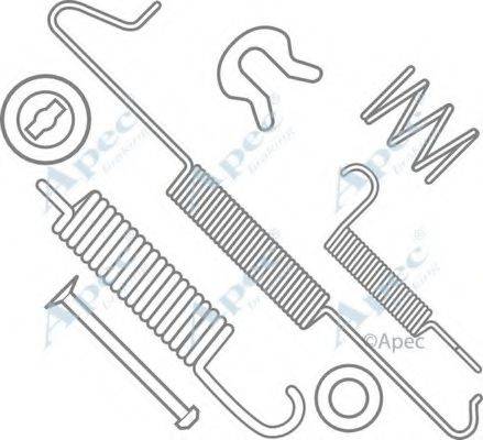 APEC BRAKING KIT713 Комплектуючі, гальмівна колодка