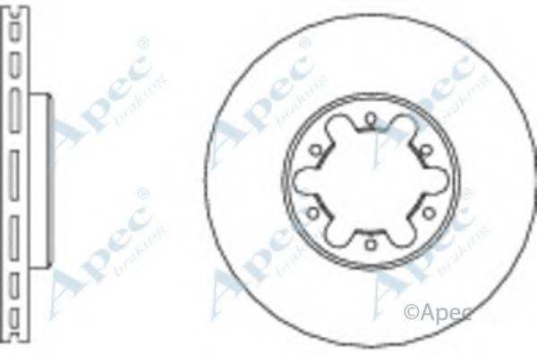 APEC BRAKING DSK2531 гальмівний диск