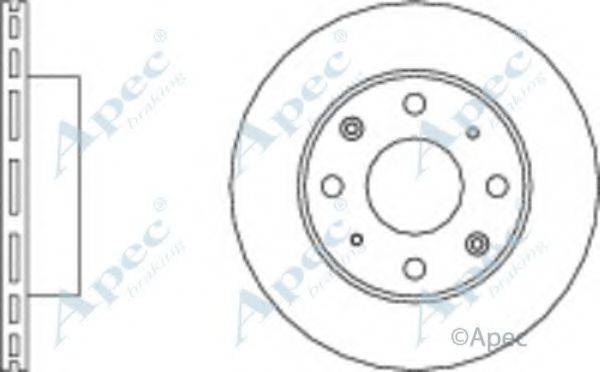 APEC BRAKING DSK271 гальмівний диск