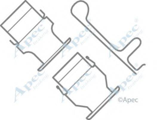 APEC BRAKING KIT1002 Комплектуючі, гальмівні колодки