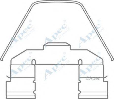 APEC BRAKING KIT1009 Комплектуючі, гальмівні колодки