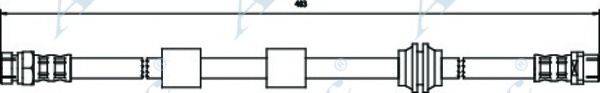 APEC BRAKING HOS3010 Гальмівний шланг
