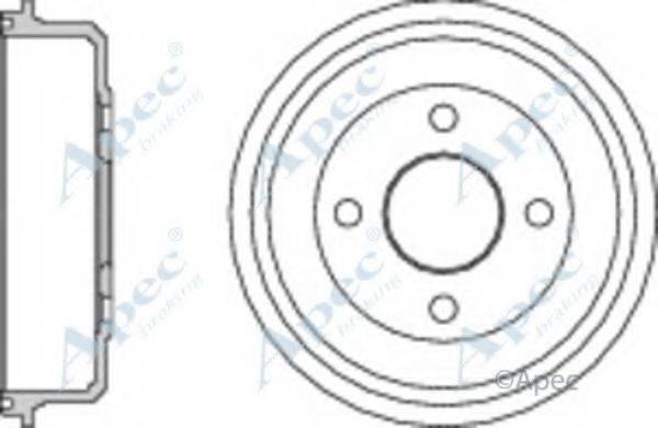 APEC BRAKING DRM9156 Гальмівний барабан