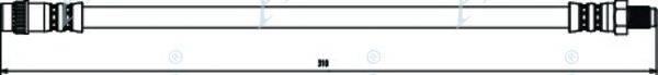 APEC BRAKING HOS3087 Гальмівний шланг