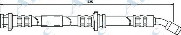 APEC BRAKING HOS3124 Гальмівний шланг