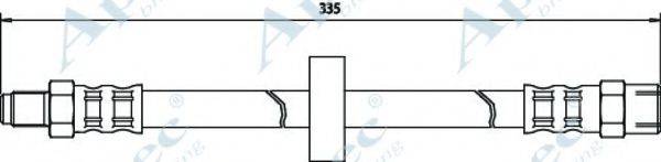 APEC BRAKING HOS3170 Гальмівний шланг