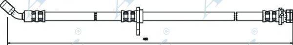 APEC BRAKING HOS3186 Гальмівний шланг