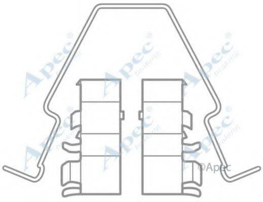 APEC BRAKING KIT1046 Комплектуючі, гальмівні колодки