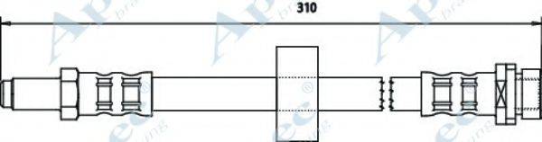 APEC BRAKING HOS3202 Гальмівний шланг