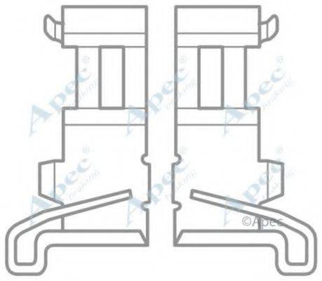 APEC BRAKING KIT1048 Комплектуючі, гальмівні колодки