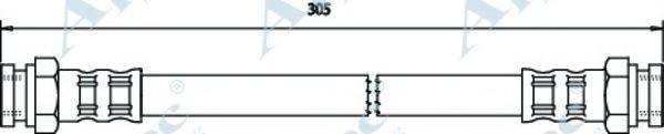 APEC BRAKING HOS3263 Гальмівний шланг