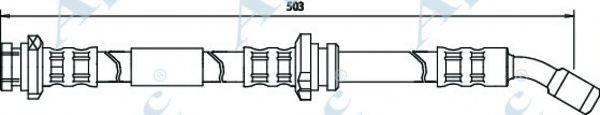 APEC BRAKING HOS3284 Гальмівний шланг