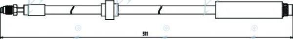 APEC BRAKING HOS3299 Гальмівний шланг