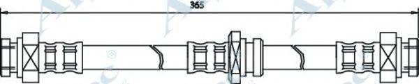 APEC BRAKING HOS3380 Гальмівний шланг