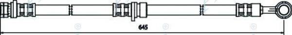 APEC BRAKING HOS3388 Гальмівний шланг