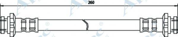 APEC BRAKING HOS3427 Гальмівний шланг