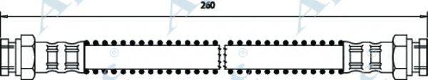 APEC BRAKING HOS3444 Гальмівний шланг