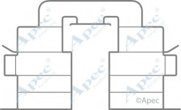 APEC BRAKING KIT1070 Комплектуючі, гальмівні колодки