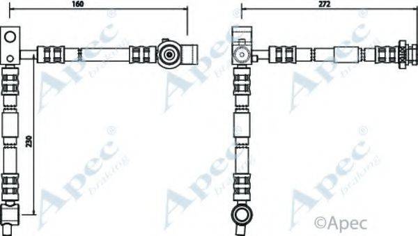 APEC BRAKING HOS3519 Гальмівний шланг