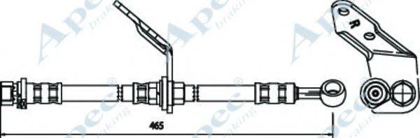 APEC BRAKING HOS3549 Гальмівний шланг