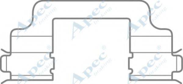 APEC BRAKING KIT1083 Комплектуючі, гальмівні колодки