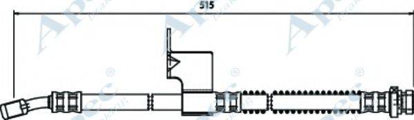 APEC BRAKING HOS3649 Гальмівний шланг