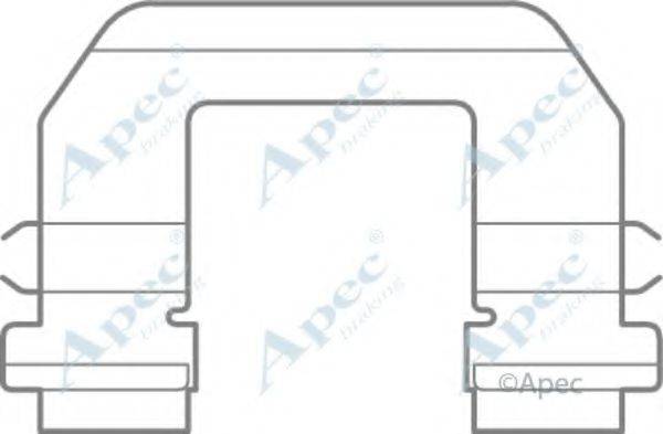 APEC BRAKING KIT1087 Комплектуючі, гальмівні колодки