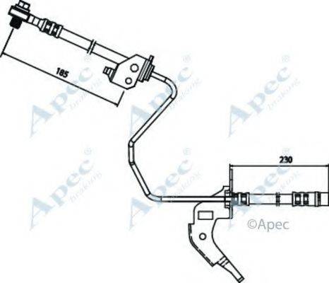 APEC BRAKING HOS3688 Гальмівний шланг