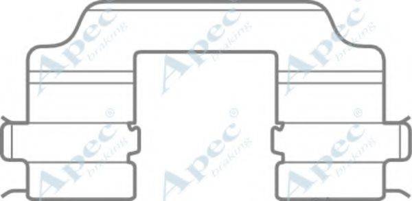 APEC BRAKING KIT1092 Комплектуючі, гальмівні колодки