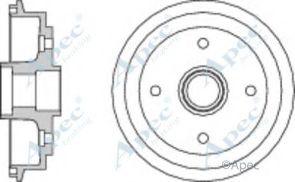 APEC BRAKING DRM9167 Гальмівний барабан