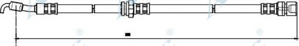 APEC BRAKING HOS3826 Гальмівний шланг