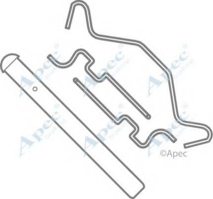 APEC BRAKING KIT1101 Комплектуючі, гальмівні колодки