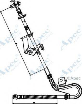 APEC BRAKING HOS3838 Гальмівний шланг