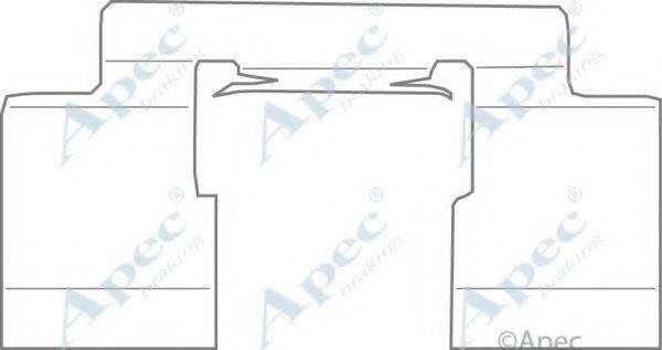 APEC BRAKING KIT1107 Комплектуючі, гальмівні колодки