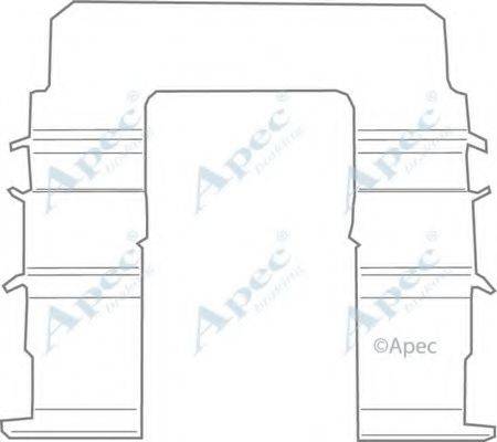 APEC BRAKING KIT1112 Комплектуючі, гальмівні колодки