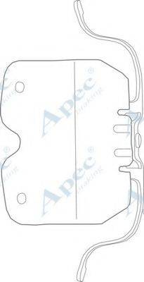 APEC BRAKING KIT1122 Комплектуючі, гальмівні колодки