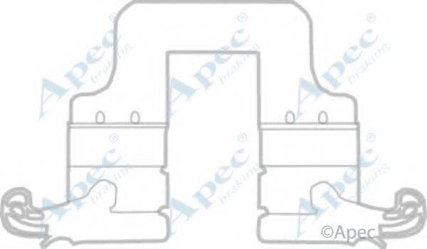 APEC BRAKING KIT1161 Комплектуючі, гальмівні колодки