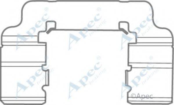 APEC BRAKING KIT1163 Комплектуючі, гальмівні колодки