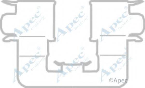 APEC BRAKING KIT1167 Комплектуючі, гальмівні колодки