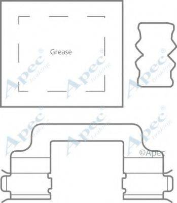 APEC BRAKING KIT1188 Комплектуючі, гальмівні колодки