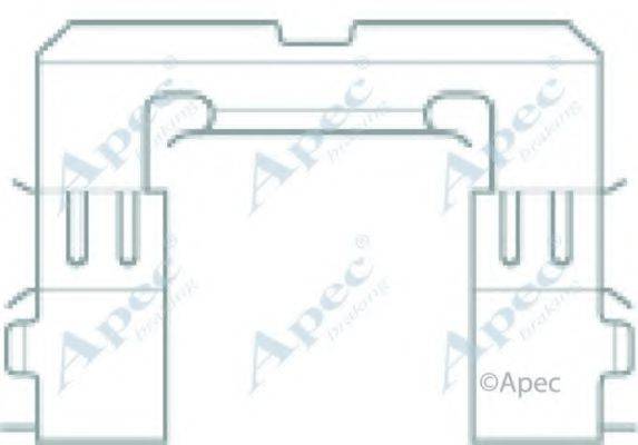 APEC BRAKING KIT1190 Комплектуючі, гальмівні колодки