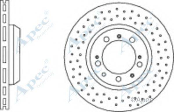 APEC BRAKING DSK3008 гальмівний диск